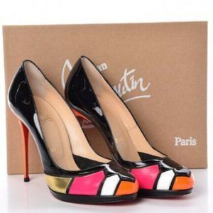 Christian Louboutin Astrogirl 120 Patent Fluo/ Specchio